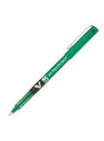 Stylo roller pointe aiguille Pilot V5, écriture 0,3 mm, vert