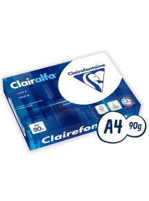 Papier Clairalfa A4 90g, blanc, ramette de 500 feuilles