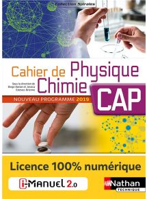 Cahier de Physique-Chimie CAP - Coll. Spirales - Ed. 2019