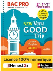 New Very good trip - Anglais  Bac Pro - Niveau A2/B1+ - Ed. 2019