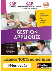 Gestion appliquée - CAP Cuisine/CAP Commercialisation et Services - Ed. 2020