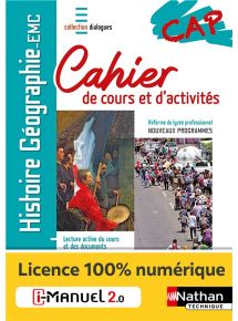 Histoire-Géographie EMC - CAP - Cahier de cours et d'activités - Coll. Dialogues - Ed. 2020