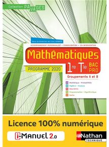 Mathématiques - 1re/Tle Bac Pro - Groupements A et B - Coll. Pavages - Ed. 2020