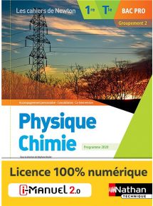 Physique-Chimie - 1re/Tle Bac Pro - Groupement 2 - Coll. Les cahiers de Newton - Ed. 2020