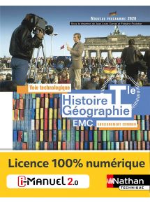 Histoire-Géographie - EMC - Tle Voie technologique - Enseignement commun - Ed. 2020