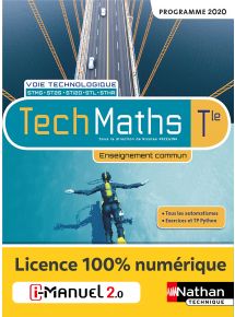 Mathématiques - Tle Voie technologique - Enseignement commun - Coll. TechMaths - Ed. 2020