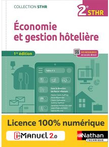 Économie et Gestion Hôtelière - 2de Bac STHR - Coll. STHR - Ed. 2022