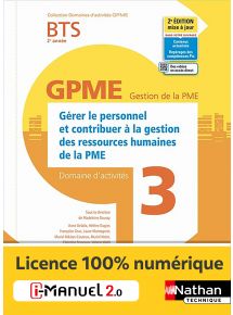 Domaine d'activités 3 - Gérer le personnel et contribuer à la gestion des ressources humaines de la PME - BTS GPME 2e année - Coll. Domaines d'activités GPME - Ed. 2022