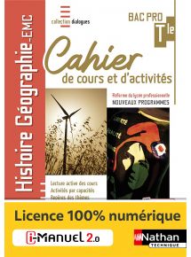 Histoire-Géographie-EMC - Cahier de cours et d'activités - Tle Bac Pro - Coll. Dialogues - Ed. 2021