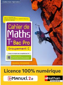 Cahier de Maths - Groupement C - Tle Bac Pro - Coll. Spirales - Ed. 2021