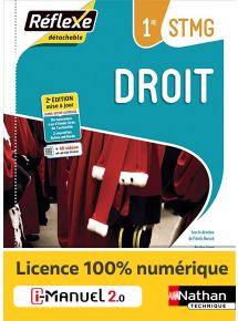 Droit - 1re STMG - Coll. Réflexe - Ed. 2021