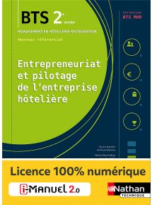 Entrepreneuriat et pilotage de l'entreprise hôtelière - BTS MHR 2e année - Coll. BTS MHR - Ed. 2019