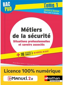 Métiers de la sécurité - Tome 1 - 2de/1re/Tle Bac Pro - Ed. 2022