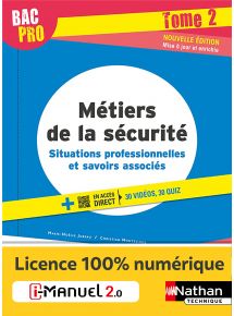 Métiers de la sécurité - Tome 2 - 2de/1re/Tle Bac Pro - Ed. 2022