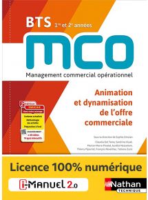 Animation et dynamisation de l'offre commerciale - BTS MCO 1re et 2e années - Coll. BTS MCO - Ed. 2023