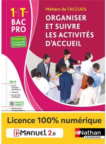 Organiser et suivre les activités d'accueil - 1re/Tle Bac Pro Métiers de l'Accueil - Ed. 2023