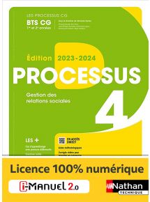 talogue Processus 4 - Gestion des relations sociales - BTS CG 1re et 2e années - Coll. Les Processus CG - Ed. 2023