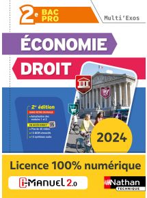 Economie-Droit - 2de Bac Pro - Coll. Multi'Exos - Ed. 2024