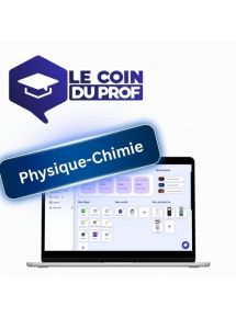 Plateforme Le Coin du Prof - Physique-Chimie - Tous niveaux - Offre Etablissement - 500 à 1000 élèves