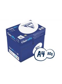 Papier Clairalfa A4 80g, blanc, ramette de 2500 feuilles