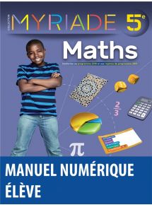 Myriade Maths 5e  (édition 2021) -  Licence élève