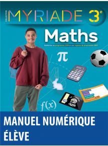 Myriade Maths 3e (édition 2021) -  Licence élève