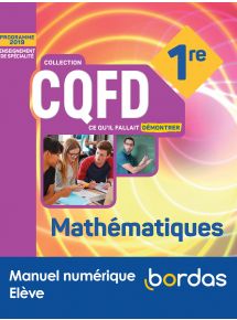 CQFD Maths 1re voie générale -  Licence élève