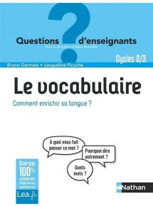 Ebook - Le vocabulaire, comment enrichir sa langue ? Classes de primaire