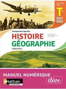 Histoire et Géographie - Tle Bac pro Agricole - Licence élève