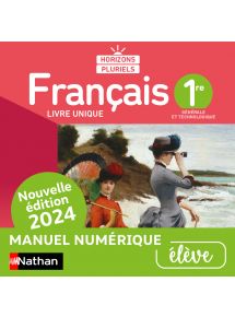 Horizons Pluriels Français 1re (nouvelle édition 2024) - Licence élève