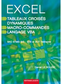 Excel, tableaux croisés dynamiques, macro-commandes et langage VBA - Tous BTS et DUT tertiaires - Licence par enseignant - 24 mois