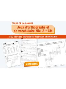 Jeux d'orthographe CM