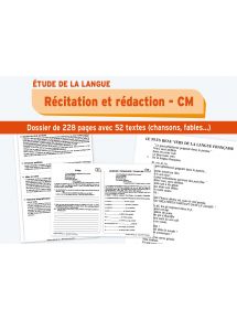 Récitation et rédaction CM