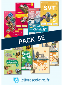 Pack 5e - Manuels Numériques Premium (7 manuels et 3 cahiers) - 5 ans - Adoptant papier