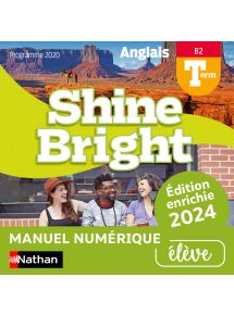 Shine Bright Terminale (édition enrichie 2024) - Licence élève