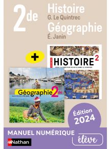 Histoire-Géographie 2de - Le Quintrec/Janin (2024) - Tarif non-adoptant 5 ans